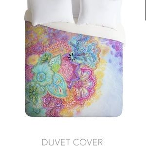 DENY Designs Duvet Cover-One Of a Kind - Colorful Tye Dye - Full/Queen - NIP